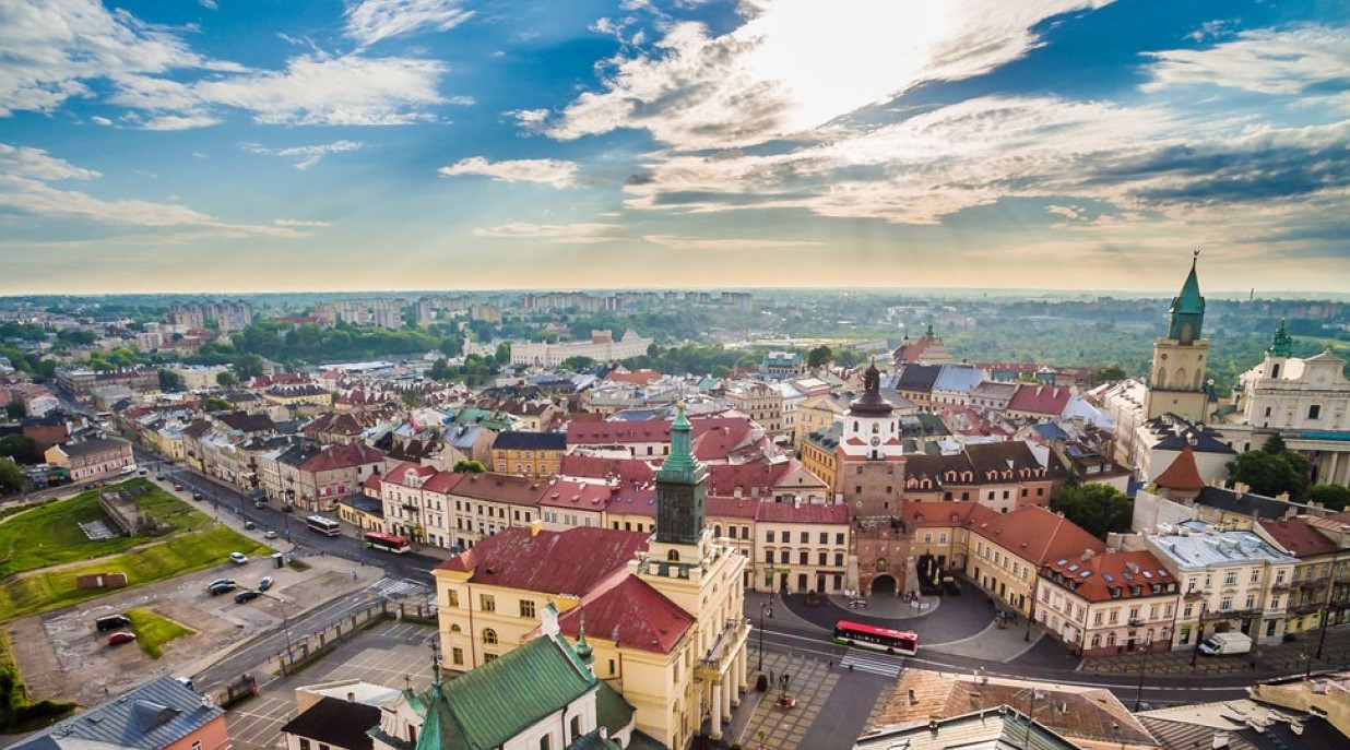 Lublin panorama i architektura miasta